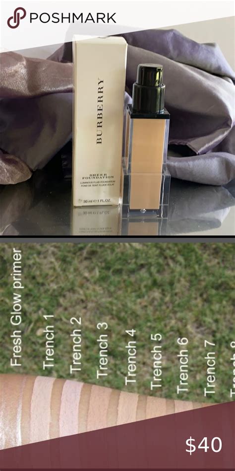 burberry sheer foundation swatches|Burberry makeup for face.